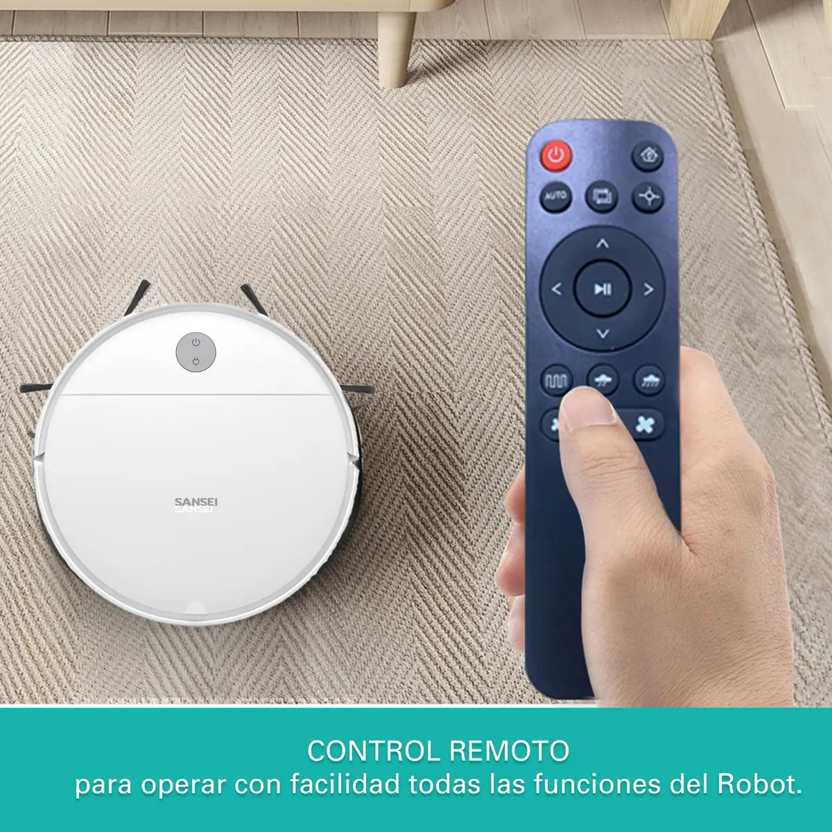 Aspiradora Robot Sansei Rvcs23pi 5 modos de limpieza Sensor Antichoque