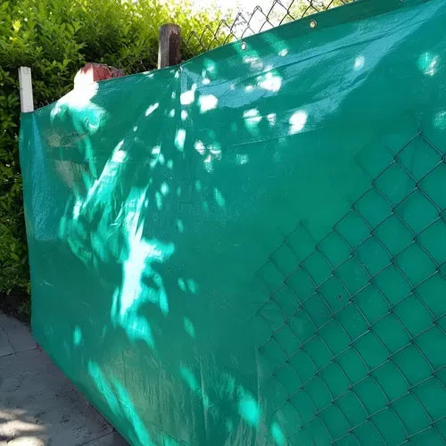 Cubre Cerco De Rafia Verde C/ojales 1.85x10 Mts + Precint