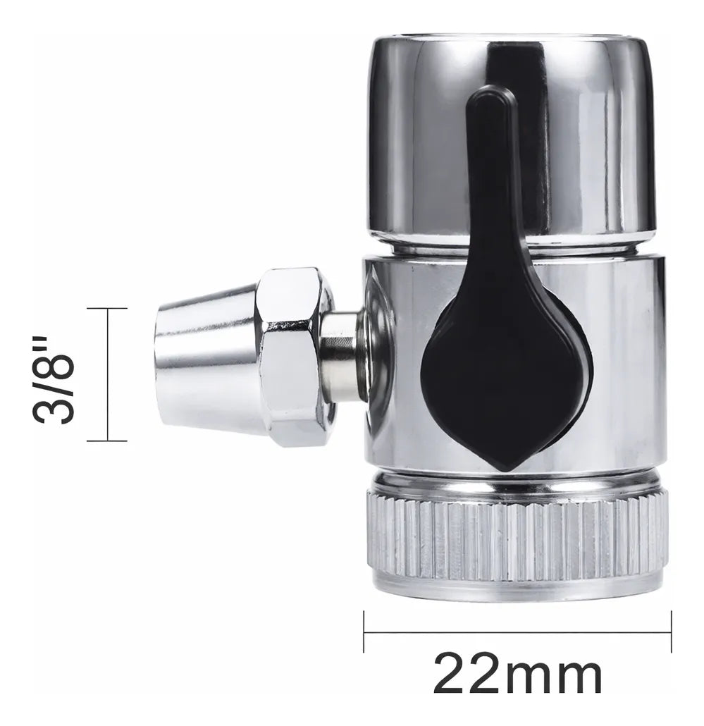 Llave Derivadora Válvula By Pass Purificador Agua Rosca 3/8