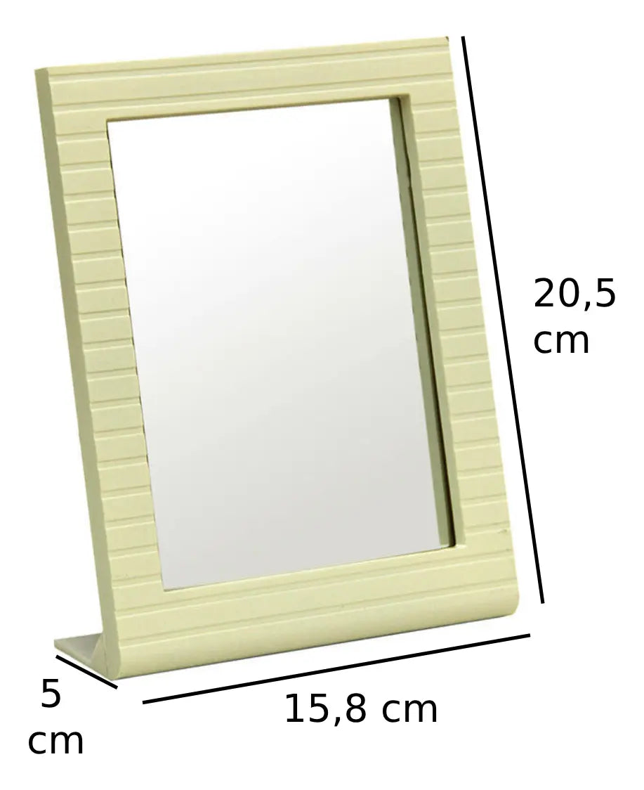 Espejo Mesa Portatil Maquillaje Apoyar Pie Cuadro Decorativo