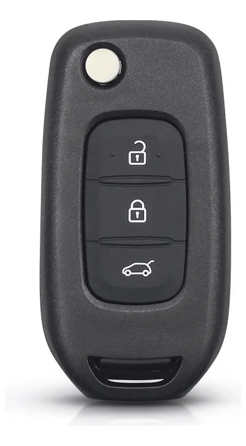 Carcasa Navaja Llave 3 Botones Kwid Vac102 Espalda Blanca