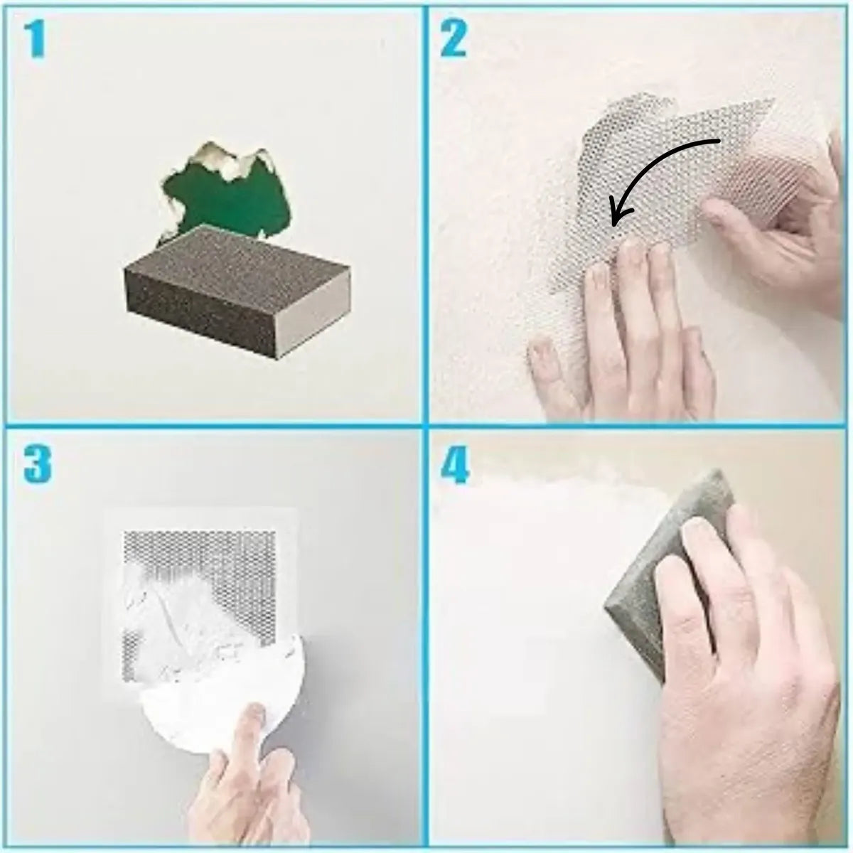 Malla Adhesiva Reparacion Techo Pared Yeso Durlock 5x5 Cm