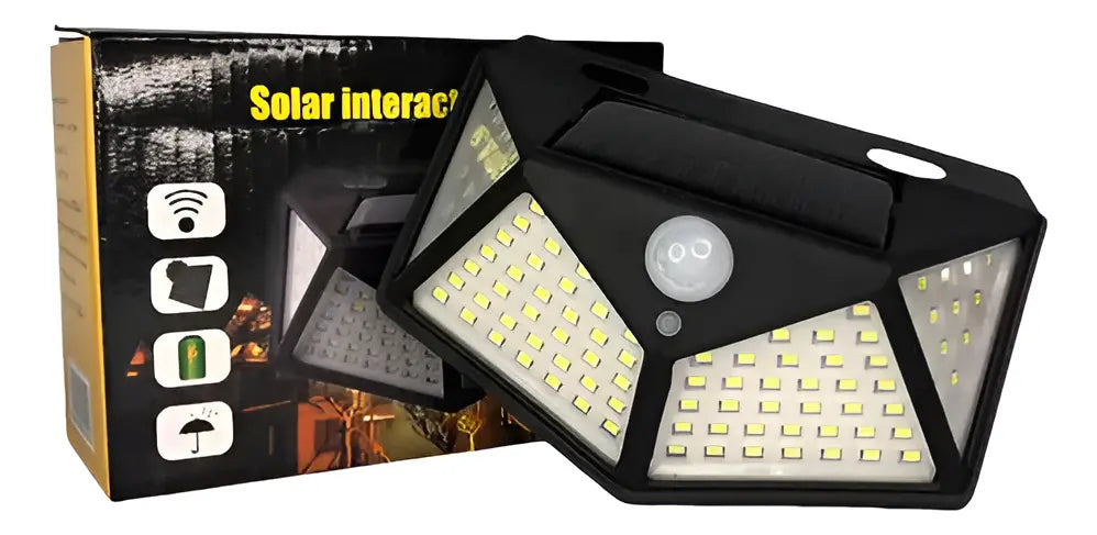 X6 Aplique Reflector Led Panel Solar 100 Leds Casaviva