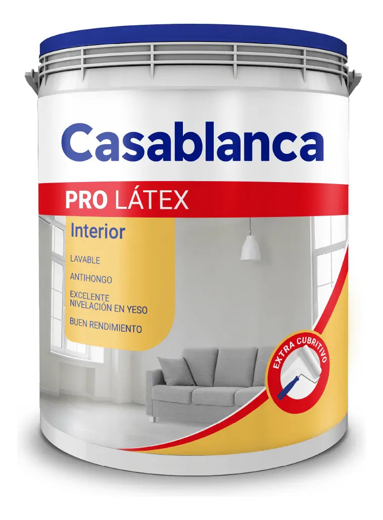 Casablanca Pro Interior pintura latex 10L acabado mate color blanco