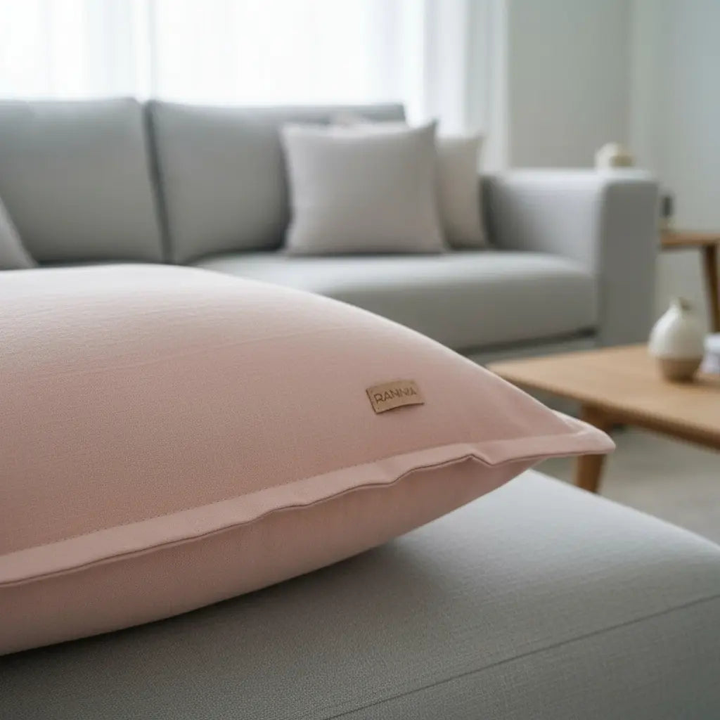 Almohadon Tusor Con Relleno Y Funda Desmontable 50x70 100%al