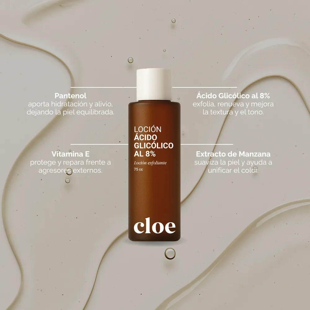 Loción Exfoliante Antimancha Con Ácido Glicólico Cloe 75 Ml
