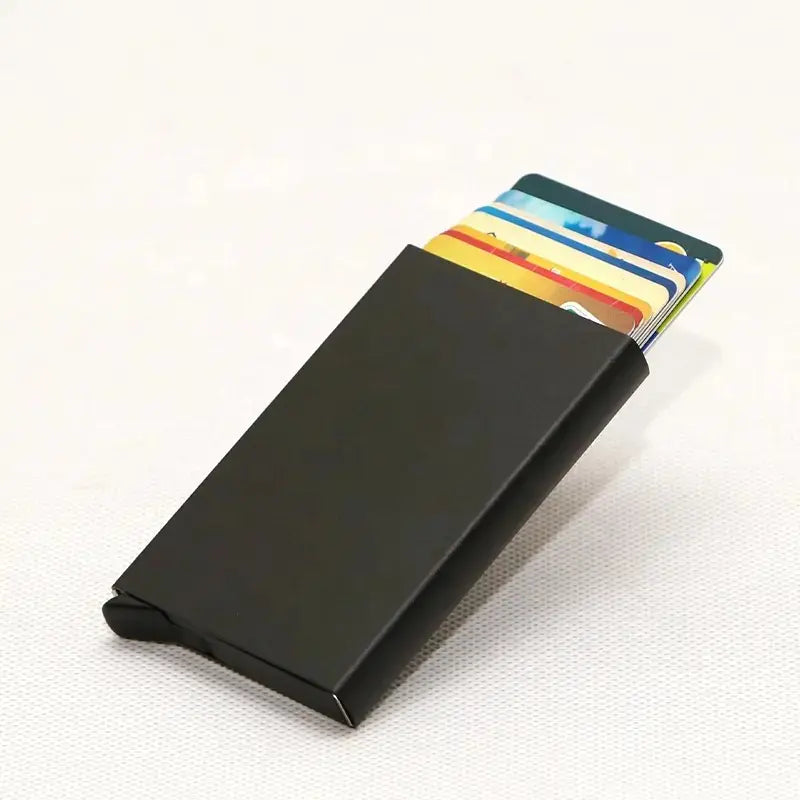 Tarjetero Automatico 5 Colores Aluminio Rfid Protection