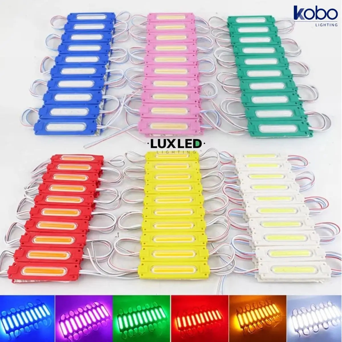 Modulo Led Cob 12v 24v Flexible Potencia X20