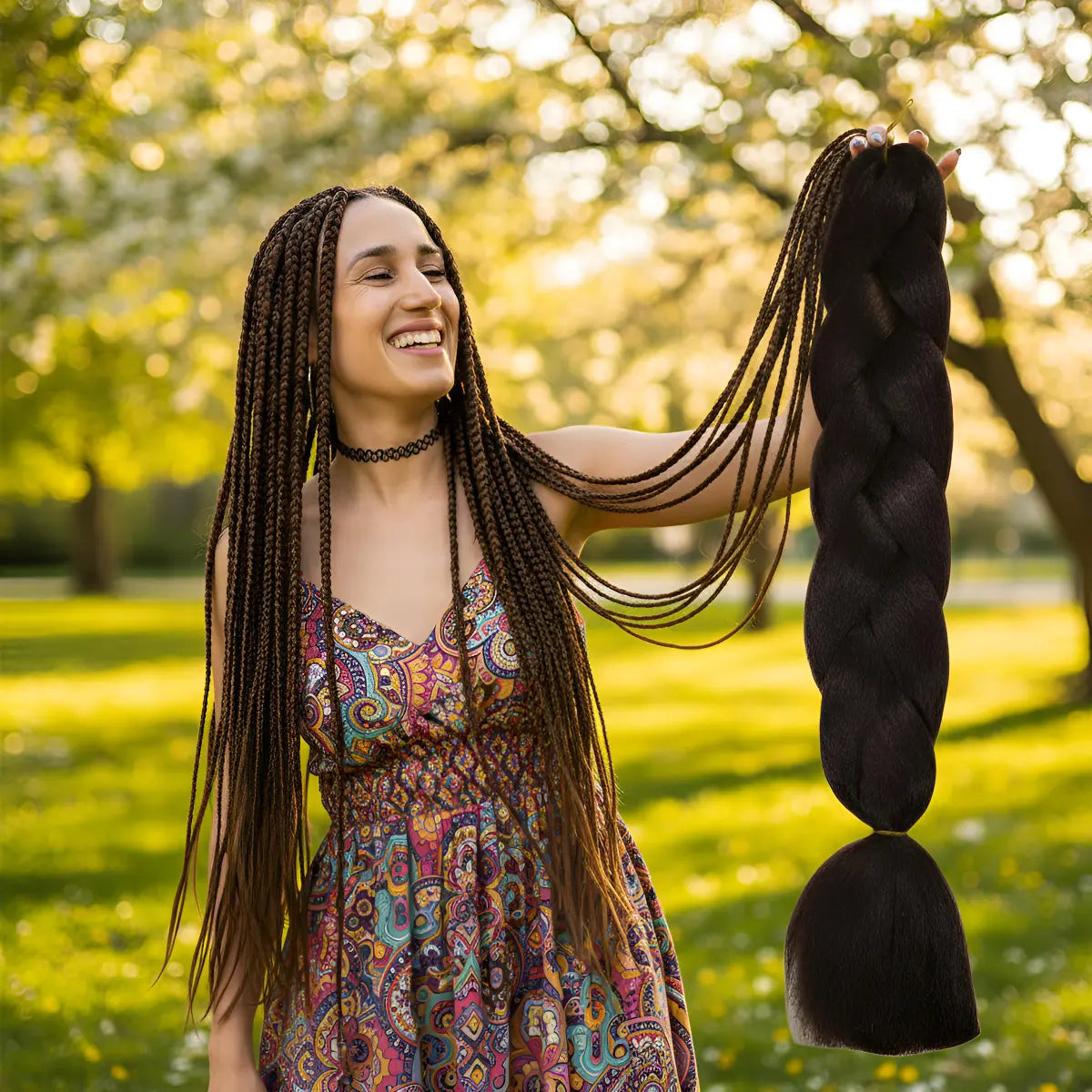 Extensiones Pelo Kanekalon Termico Jumbo Trenzas Africanas