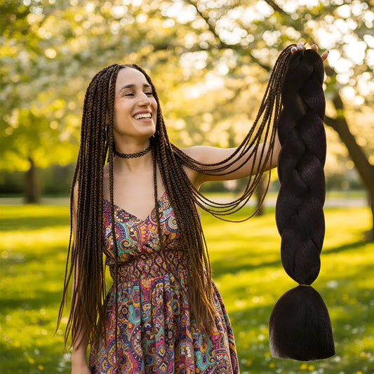 Extensiones Pelo Kanekalon Termico Jumbo Trenzas Africanas