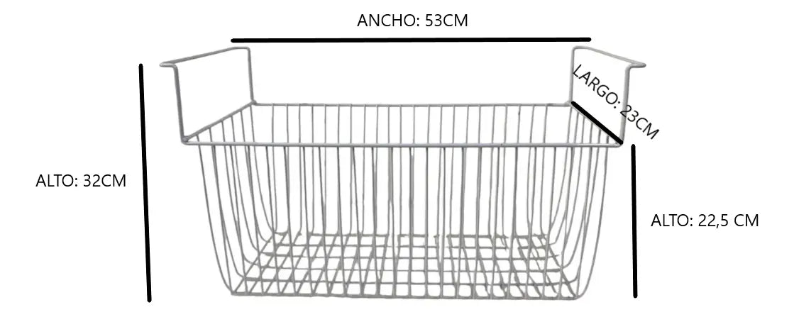 Canasto Cajón Freezer Inelro Fih 270/350/550 (alambre)