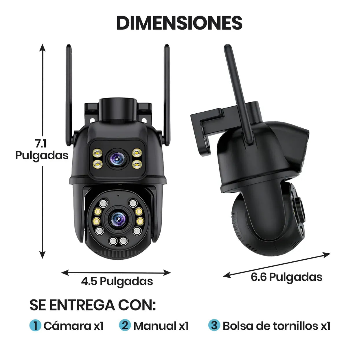 Cámara Seguridad 3k 6mp Doble Lente Wifi Visión Nocturna