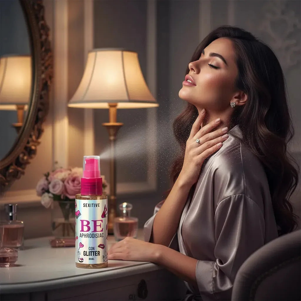 Body Splash Sexitive Be Afrodisiaco con Glitter 60ml