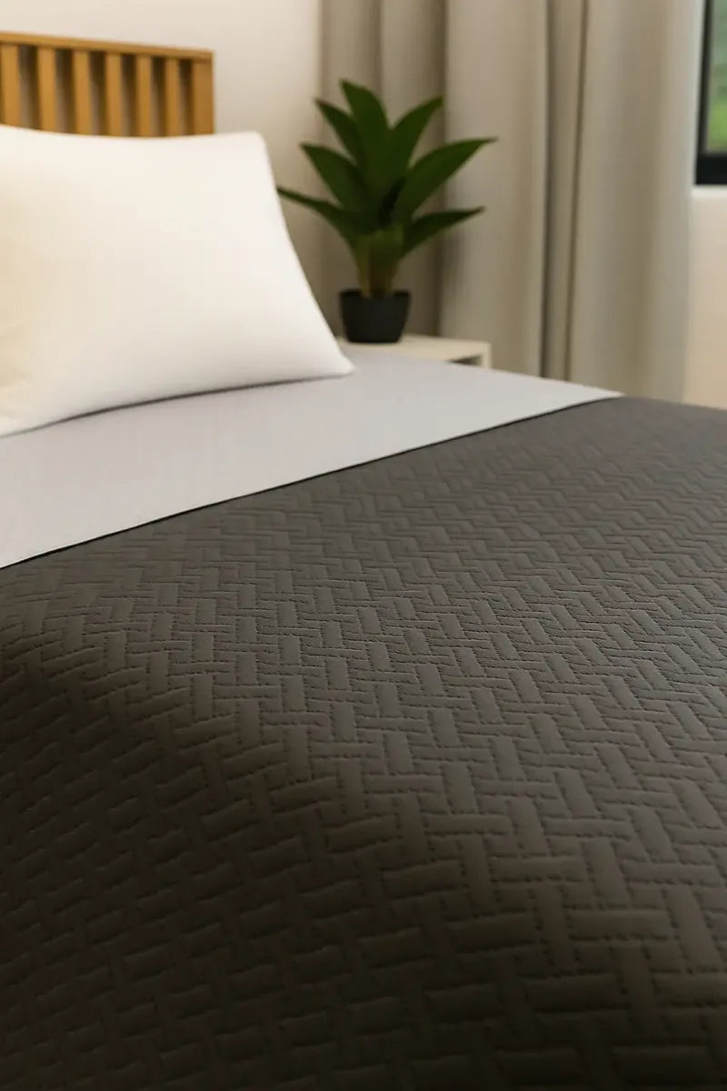 Cubrecama Cover Fiji Verano Reversible 1 1/2 Plaza Liso