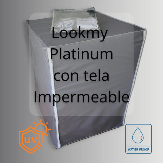 Funda Para Lavarropas Impermeable 60x60 Cm Gris | Cubre Lavarropas Exterior Lookmy | Funda Lavarropas Frontal Con Ajuste |