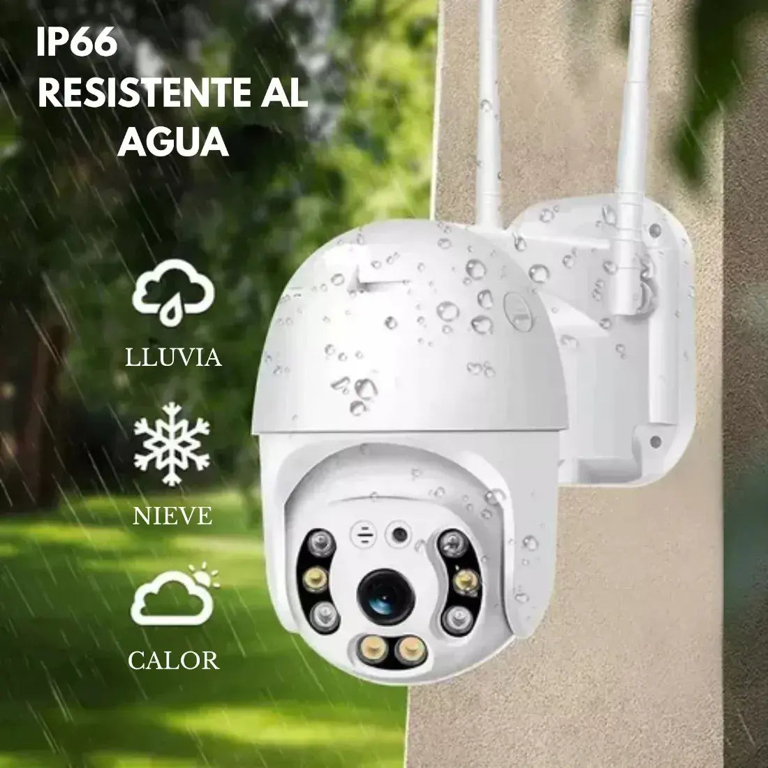 Camara Seguridad Domo 360hd Exterior Wifi Inteligente