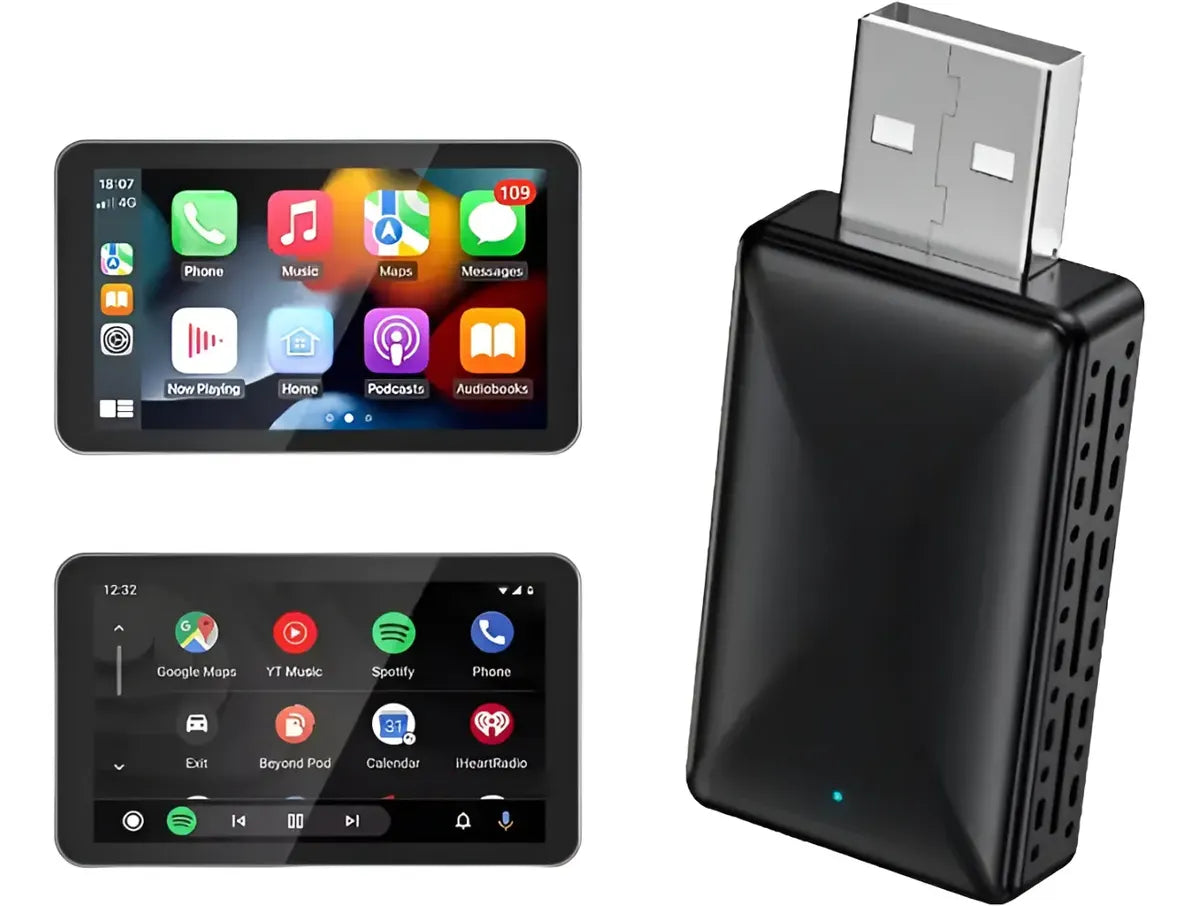 Adaptador Inalambrico Para Carplay Y Android Auto 2 En 1