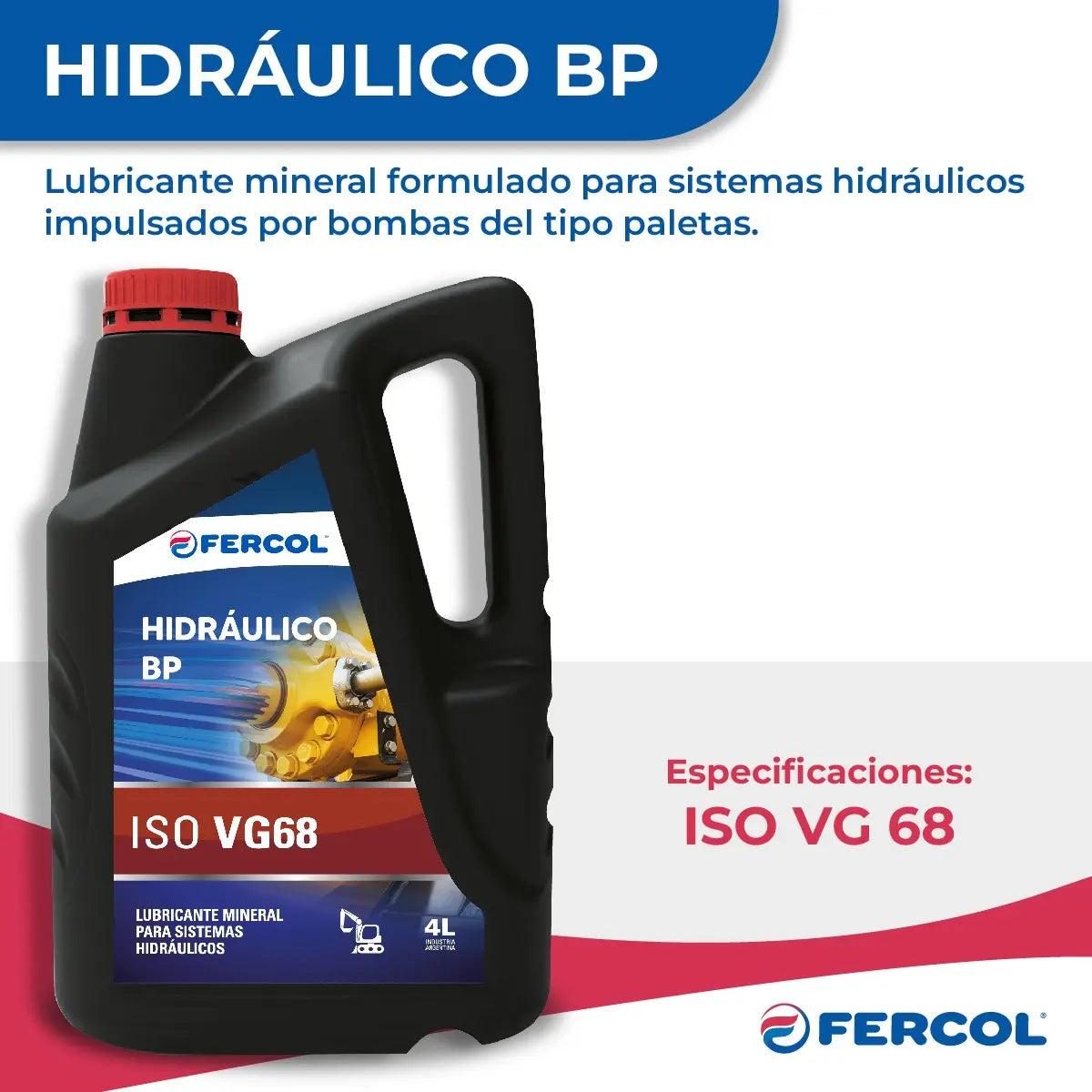 Aceite Hidraulico Fercol Bp 68 X 4 Lt