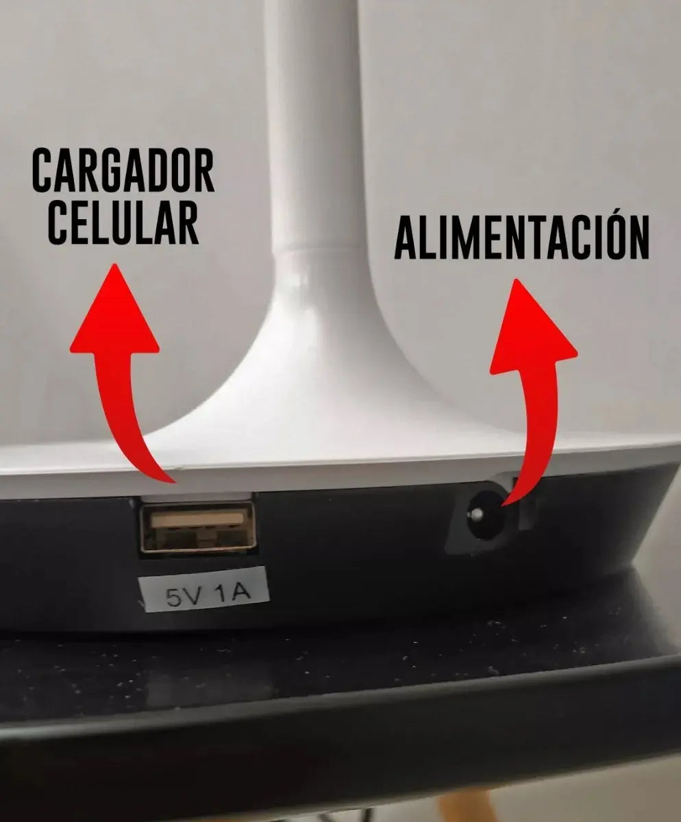 Lampara Flexible Velador Mesa Escritorio Tactil Dimerizable