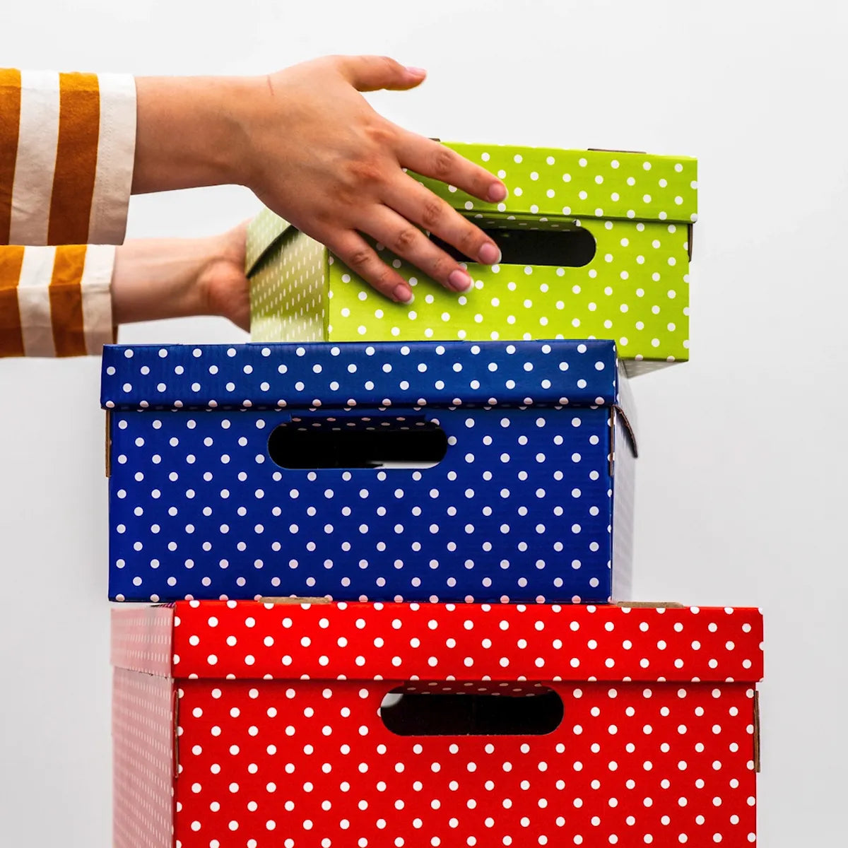 Caja Chica Organizadora De Cartón Barnizada