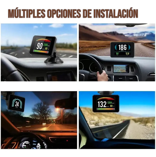 Computadora Automotor Universal Reloj Temperatura Obd2 Rpm
