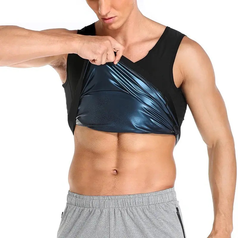 Faja Camiseta Termica Reductora Compresion Deportiva Hombre