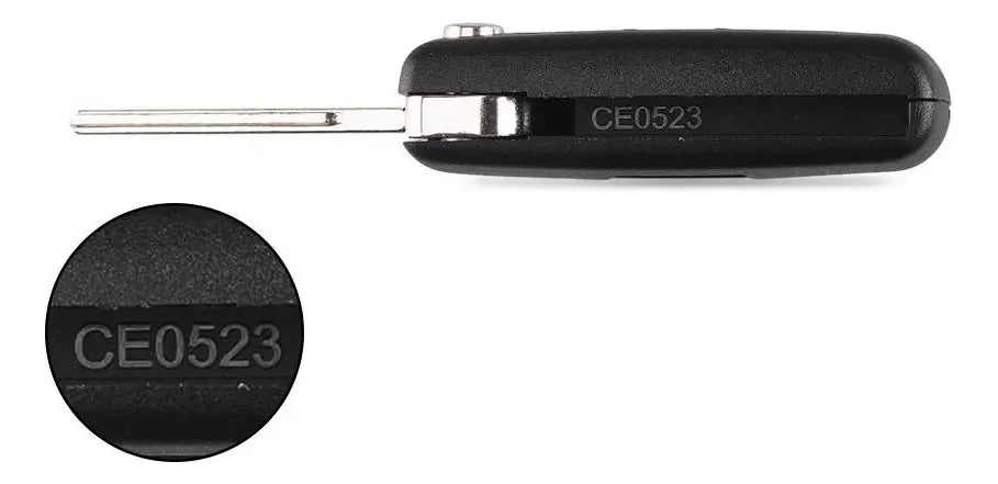 Carcasa Navaja + Llave 2 Botones Hu83 S/portapila Ce0523