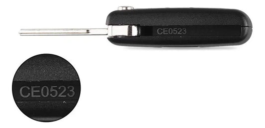 Carcasa Navaja + Llave 2 Botones Hu83 S/portapila Ce0523
