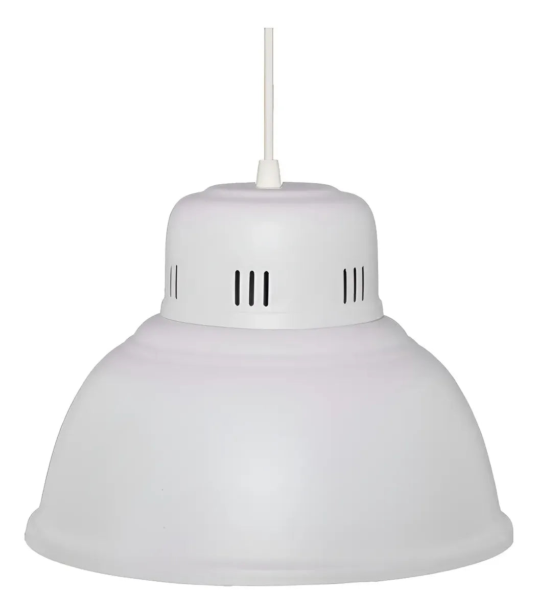 Lampara Colgante Galponera Industrial En Chapa Galvanizada