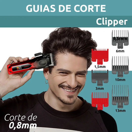 Maquina Cortadora Profesional Vgr V-656 Hombre Inalambrica Color Rojo