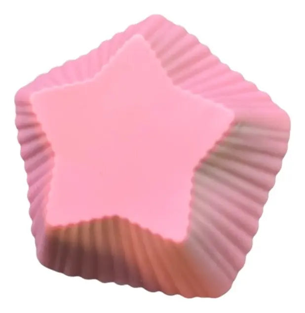 Molde Cupcakes Silicona Estrella Pack 12 Colores Variados