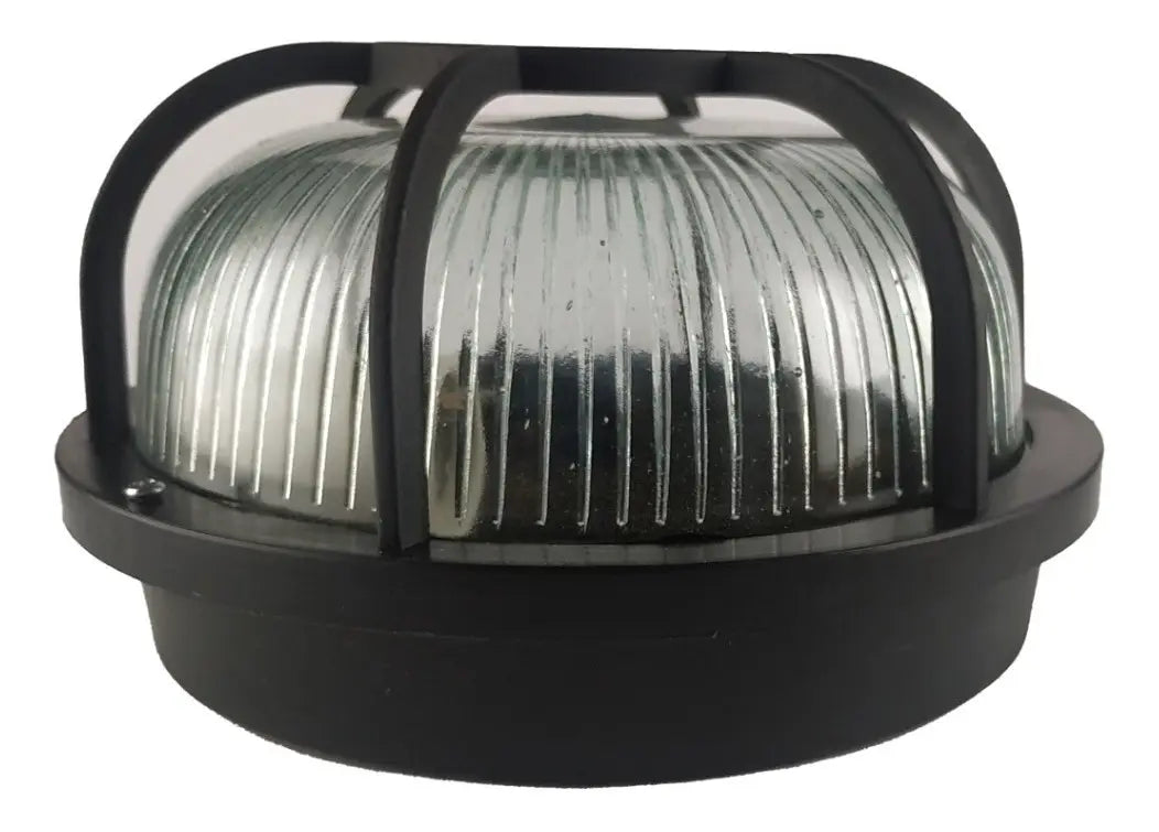 Aplique Tortuga Plastica Redonda E27 60w Blanca / Negra