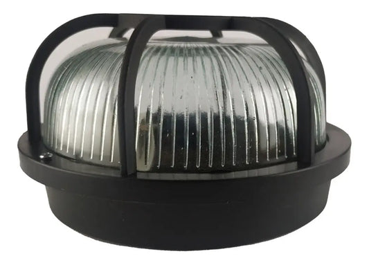 Aplique Tortuga Plastica Redonda E27 60w Blanca / Negra