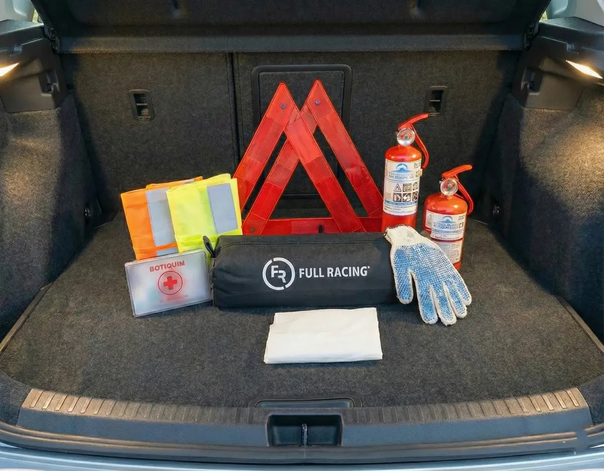 Kit De Seguridad Para Autos 7 En 1 Balizas Chaleco Botiquin