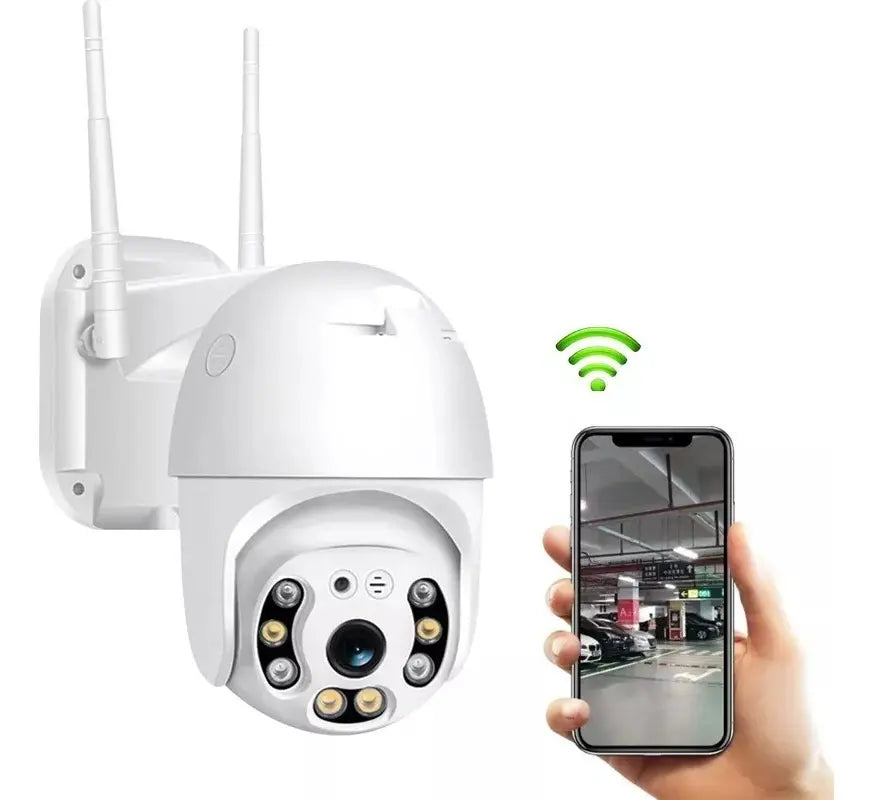 Cámara de seguridad Genérica Exterior con resolución 2MP visión nocturna incluida color blanco