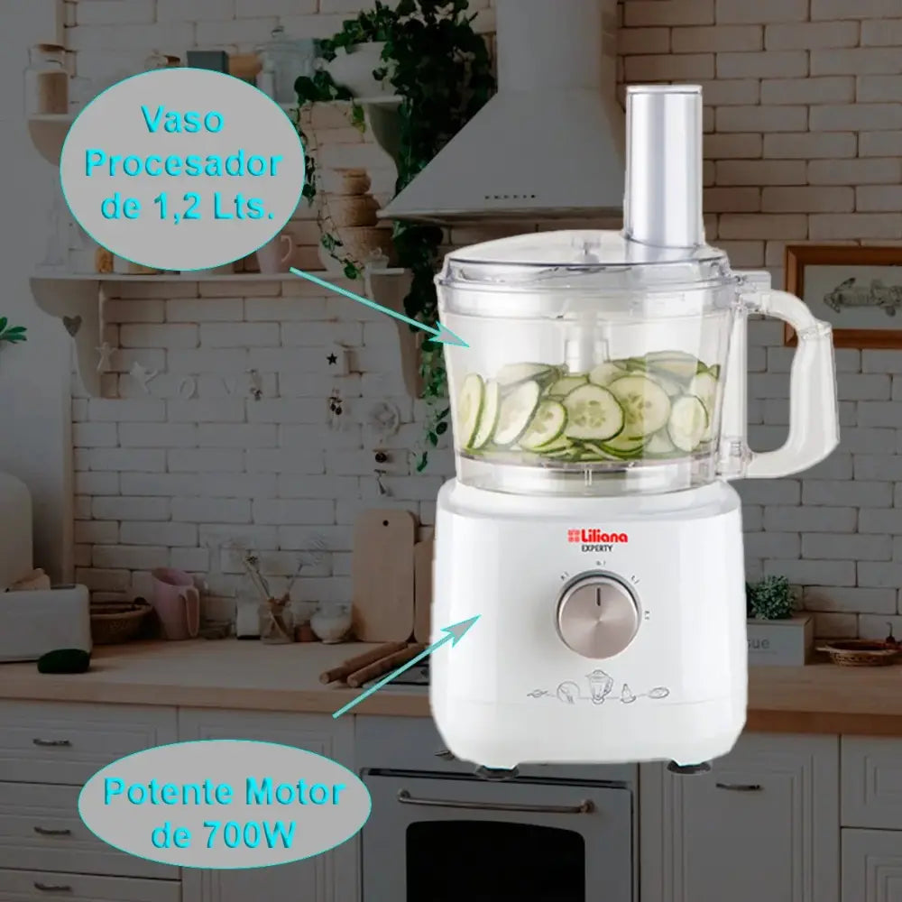 Procesadora y Licuadora Liliana Experty para Cocina con 700W