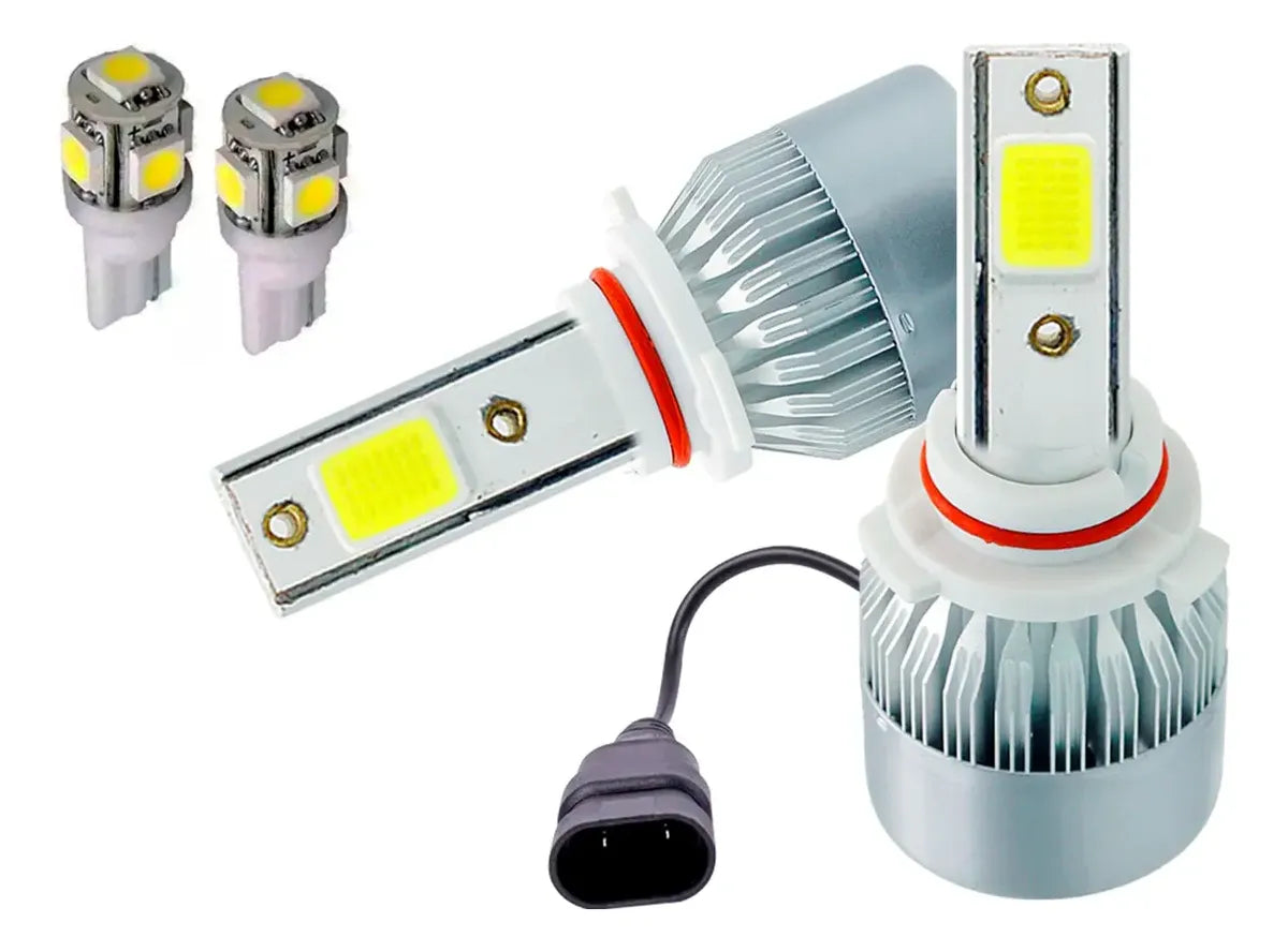 Kit Led Cree Cob H1 H7 H3 9005 12/24v 2019 C6+ 2 Posicion