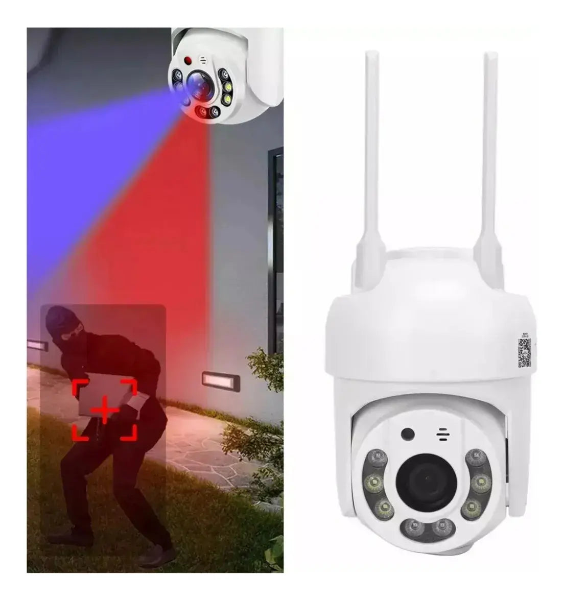 Camara Seguridad Domo 360hd Exterior Wifi Inteligente