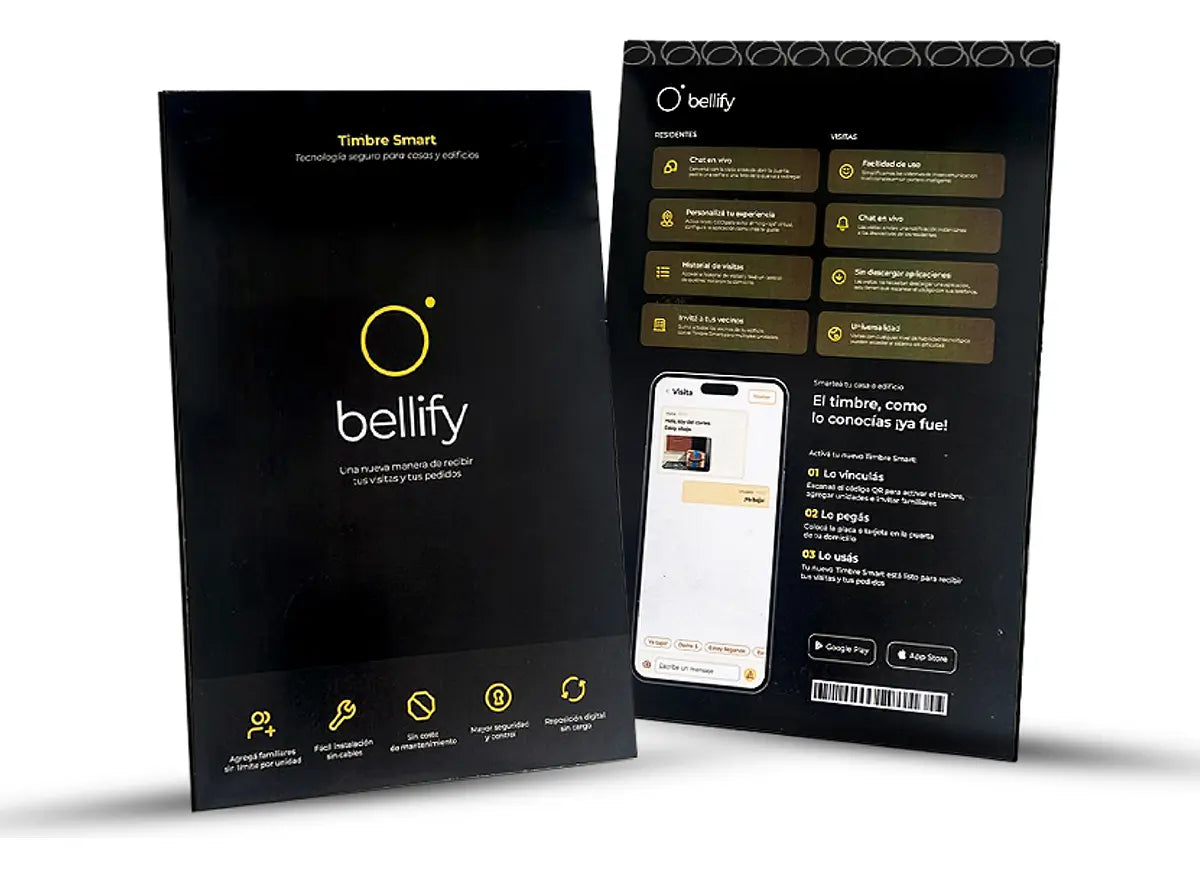 Timbre Inalámbrico Bellify Para Casa Uso Interior Y Exterior