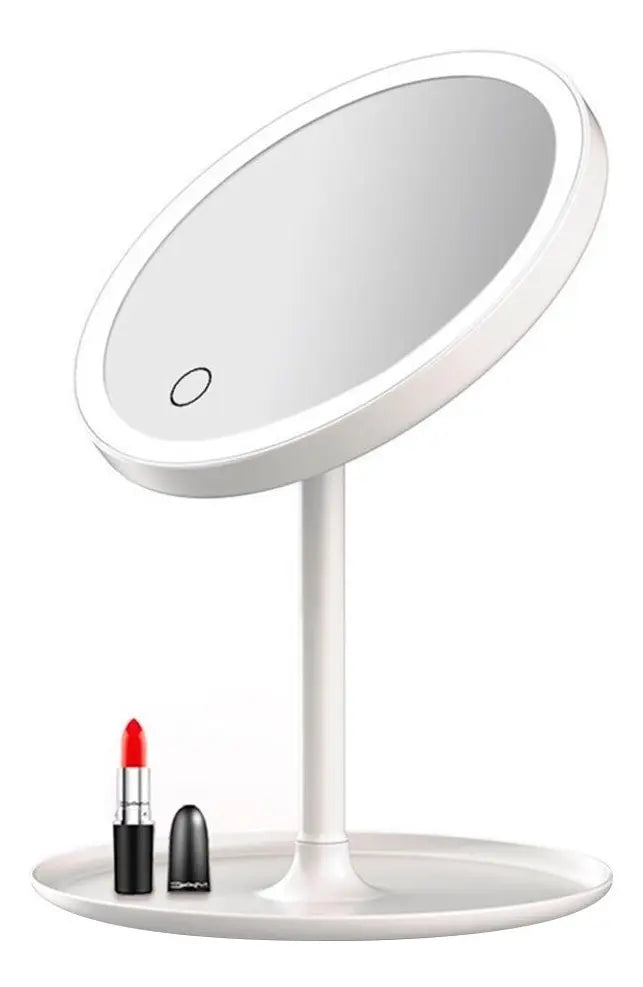 Espejo Doble Aumento 360 Luz Led Maquillaje Carga Usb