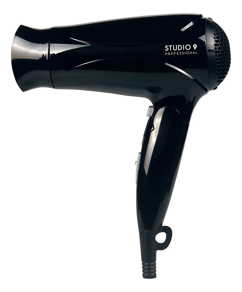 Secador de Pelo Studio 9 Professional 2400W iónico plegable negro