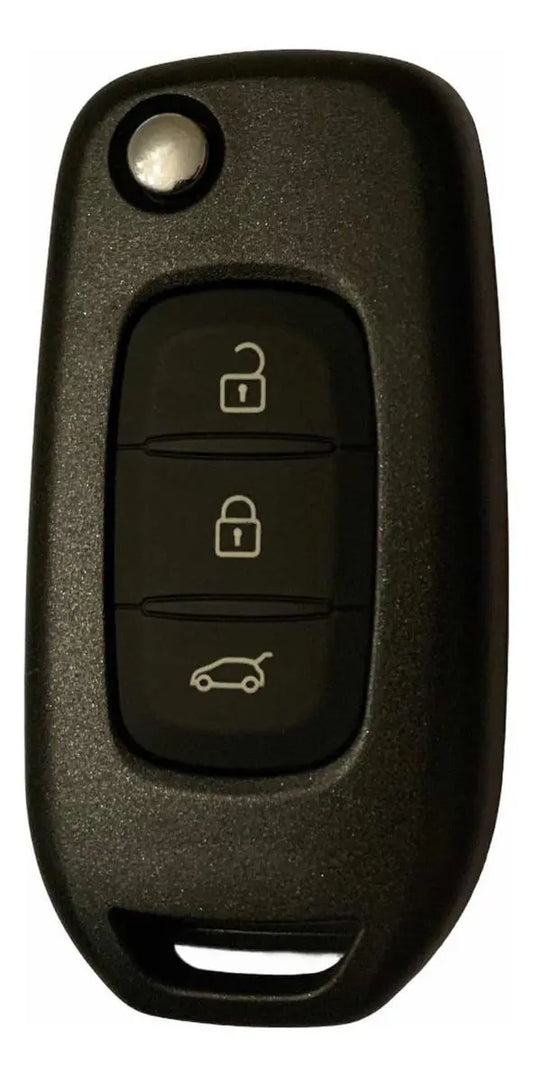 Carcasa Navaja Llave 3 Botones Kwid Vac102 Espalda Blanca