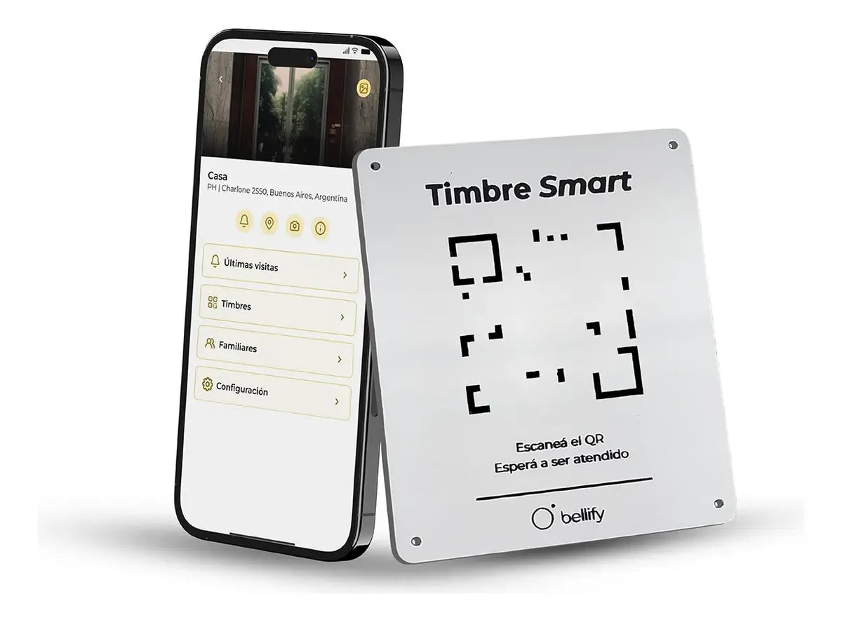 Timbre Inalámbrico Bellify Para Casa Uso Interior Y Exterior