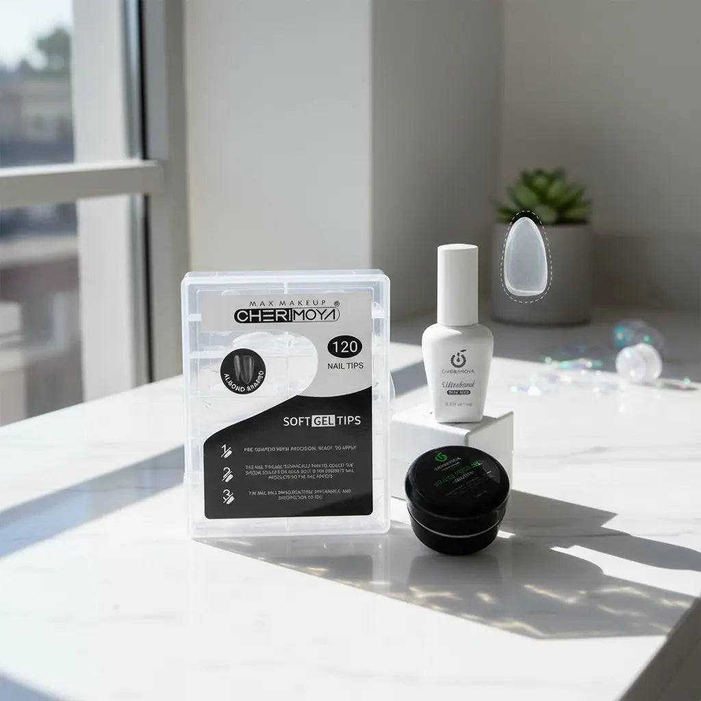 Kit Soft Gel Cherimoya Ultrabond + Tips + Gel Solido
