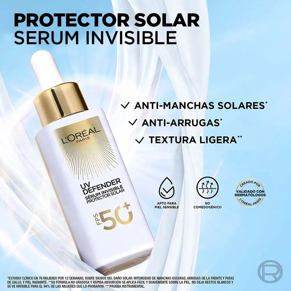 Protector Solar L'oréal Paris Uv Defender Sérum Fps 50+