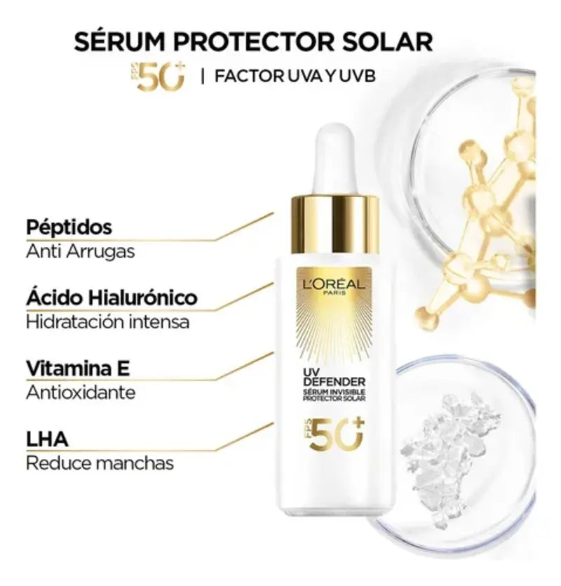 Protector Solar L'oréal Paris Uv Defender Sérum Fps 50+