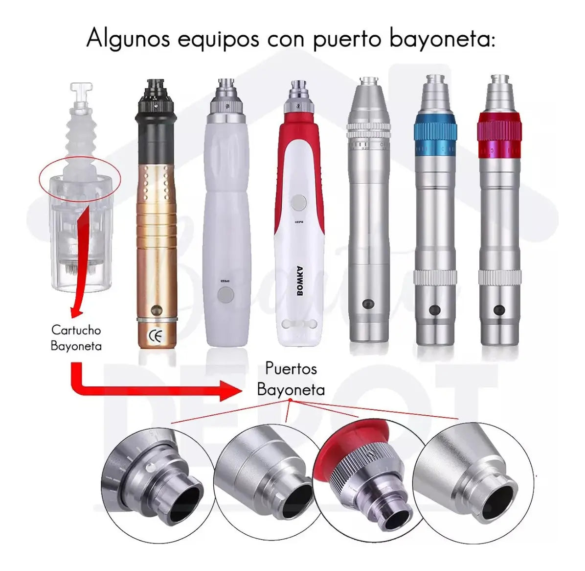 Repuesto Nano Agujas Cartucho Dermapen Micropuntura X10
