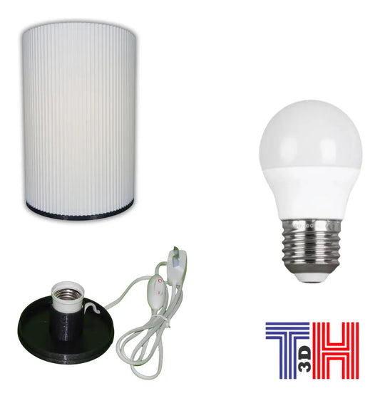 Lámpara Velador Led Moderno Nórdico Impreso 3d Recto Th3d