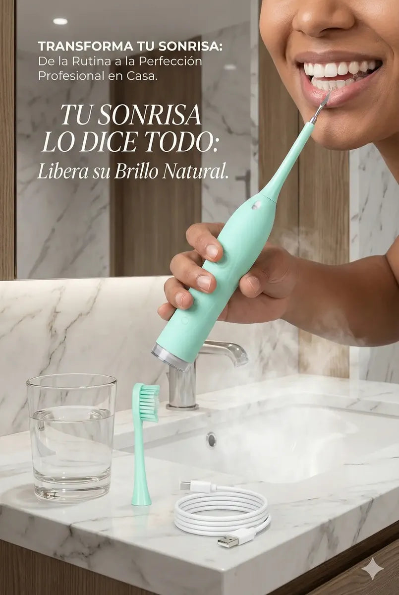 Cepillo + Limpiador Dental Electrico Recargable Usb