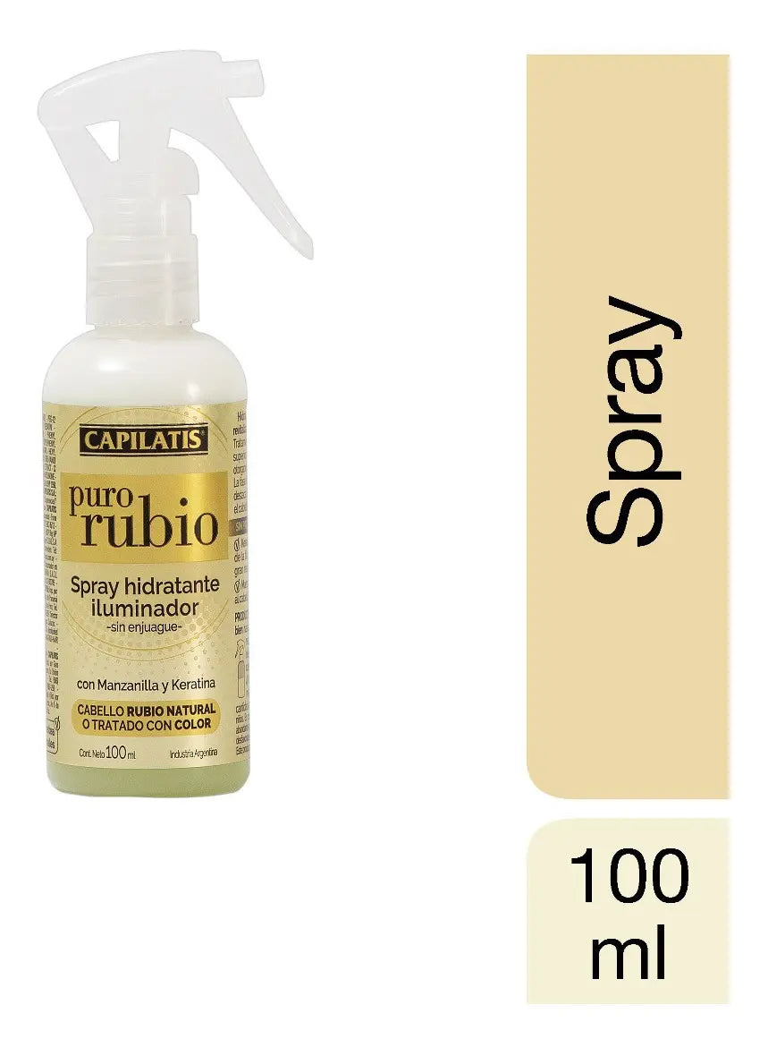 Capilatis Puro Rubio Spray Iluminador X 100ml - Sin Enjuague